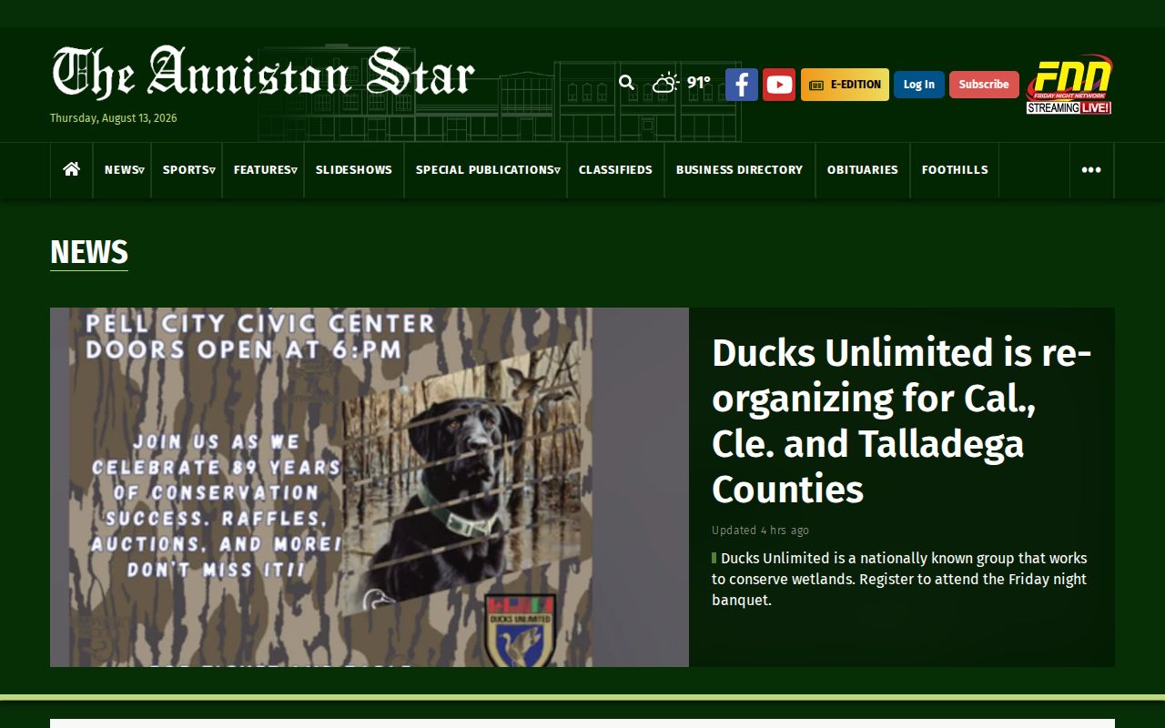 Cleburne County crime news regional Anniston Star source